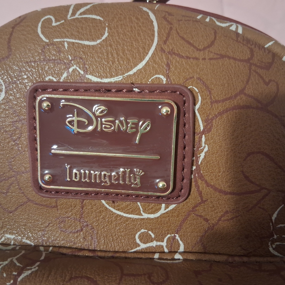 Disney Winnie Pooh Brown and Maroon Backpack - Picture 5 of 7